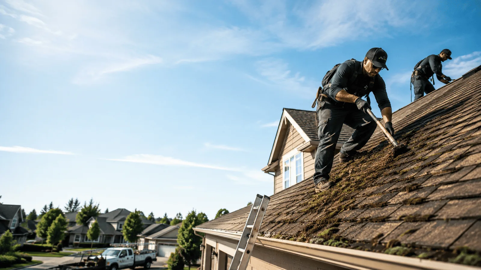 Roof Moss Removal in Fall Creek, WI near me
